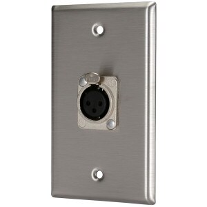 Main product image for Pro Co WP1004 (1) XLR Female Wallplate Single Gang 248-102